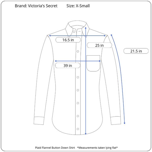 Victoria's Secret Pajama Plaid Flannel Button Down Sleep Shirt Women's XS - Picture 12 of 12